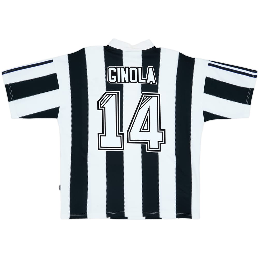 1995-97 Newcastle Home Shirt Ginola #14 - 8/10 - (L)