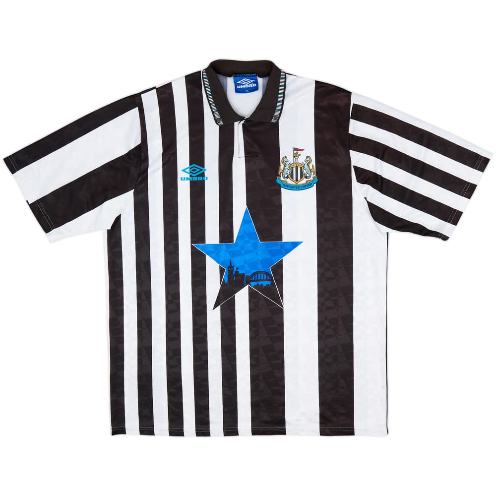 1991-93 Newcastle Home Shirt - 9/10 - (XL)