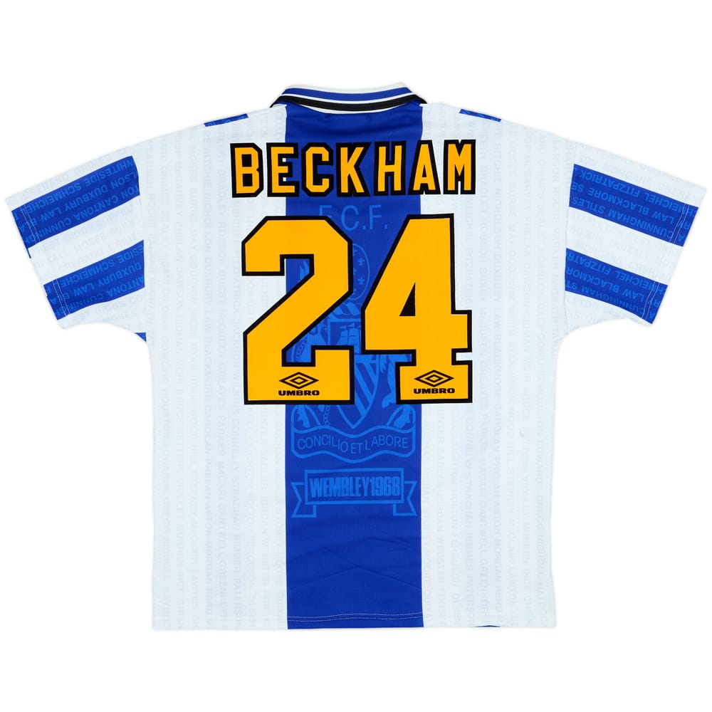 1994-96 Manchester United Third Shirt Beckham #24 - 7/10 - (L)