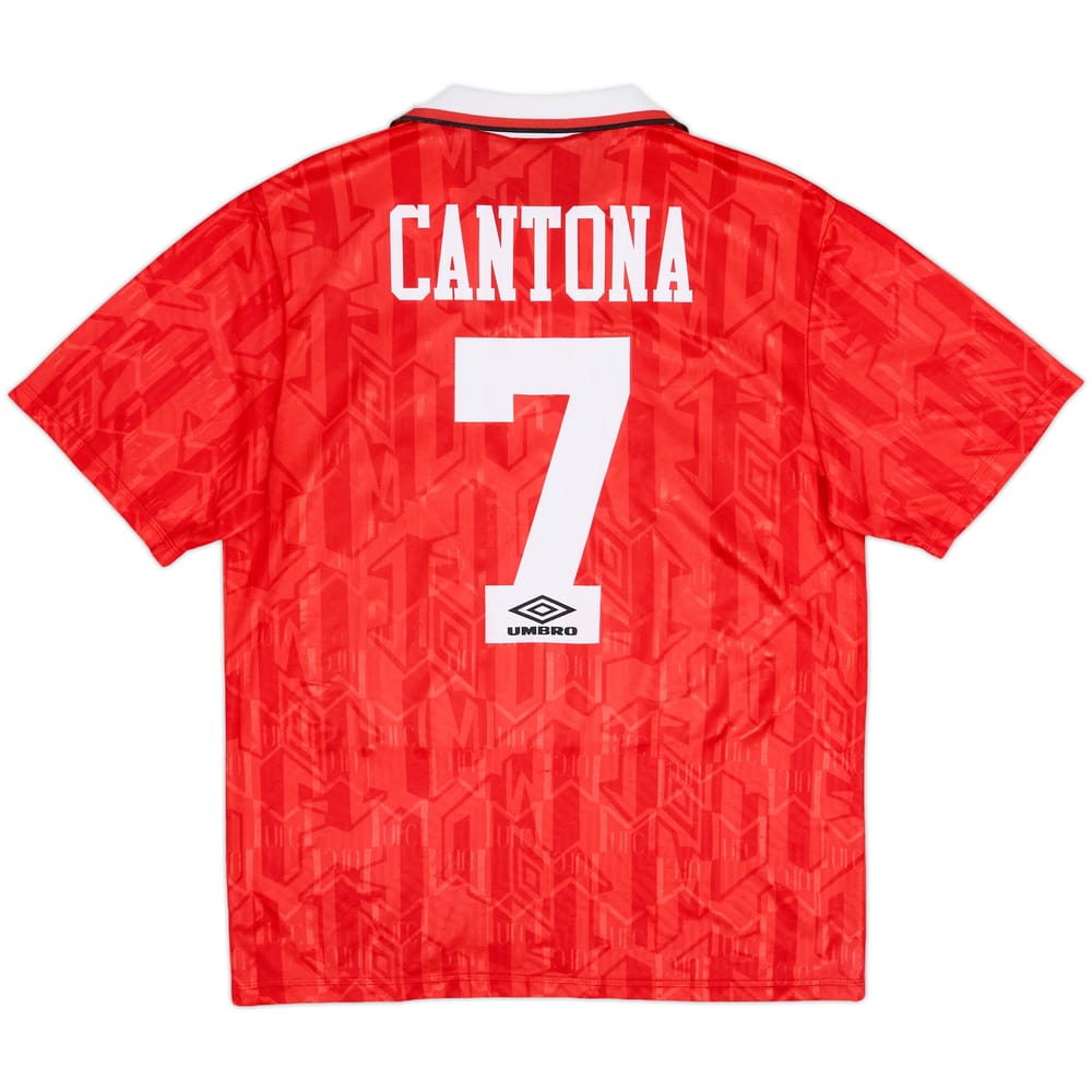 1992-94 Manchester United Home Shirt Cantona #7 - 7/10 - (L)