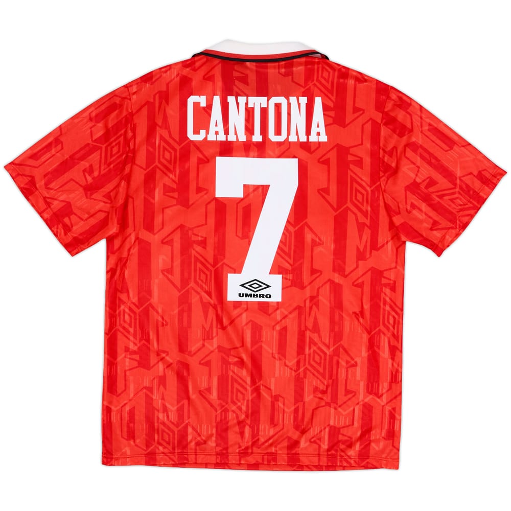 1992-94 Manchester United Home Shirt Cantona #7 - 8/10 - (M)