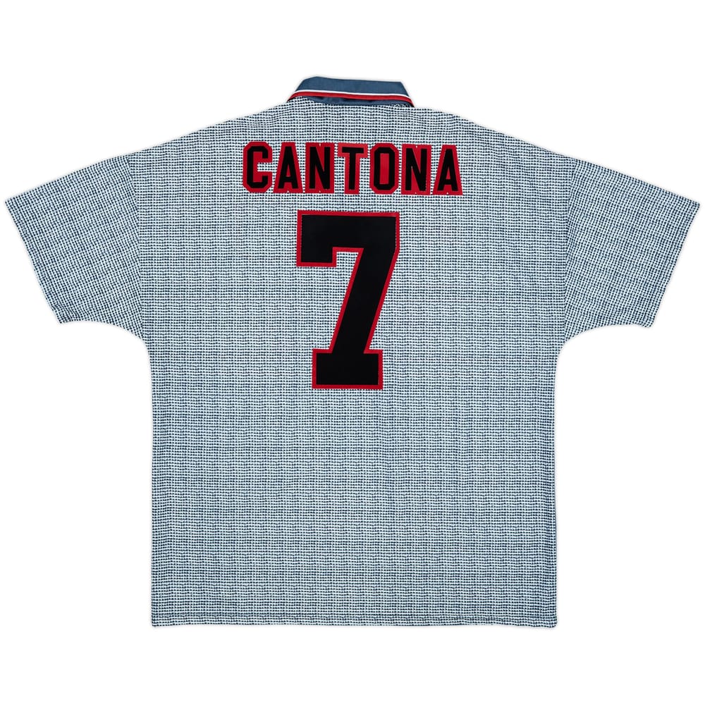1995-96 Manchester United Away Shirt Cantona #7 - 9/10 - (XL)