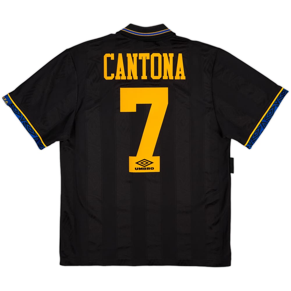 1993-95 Manchester United Away Shirt Cantona #7 - 8/10 - (M)