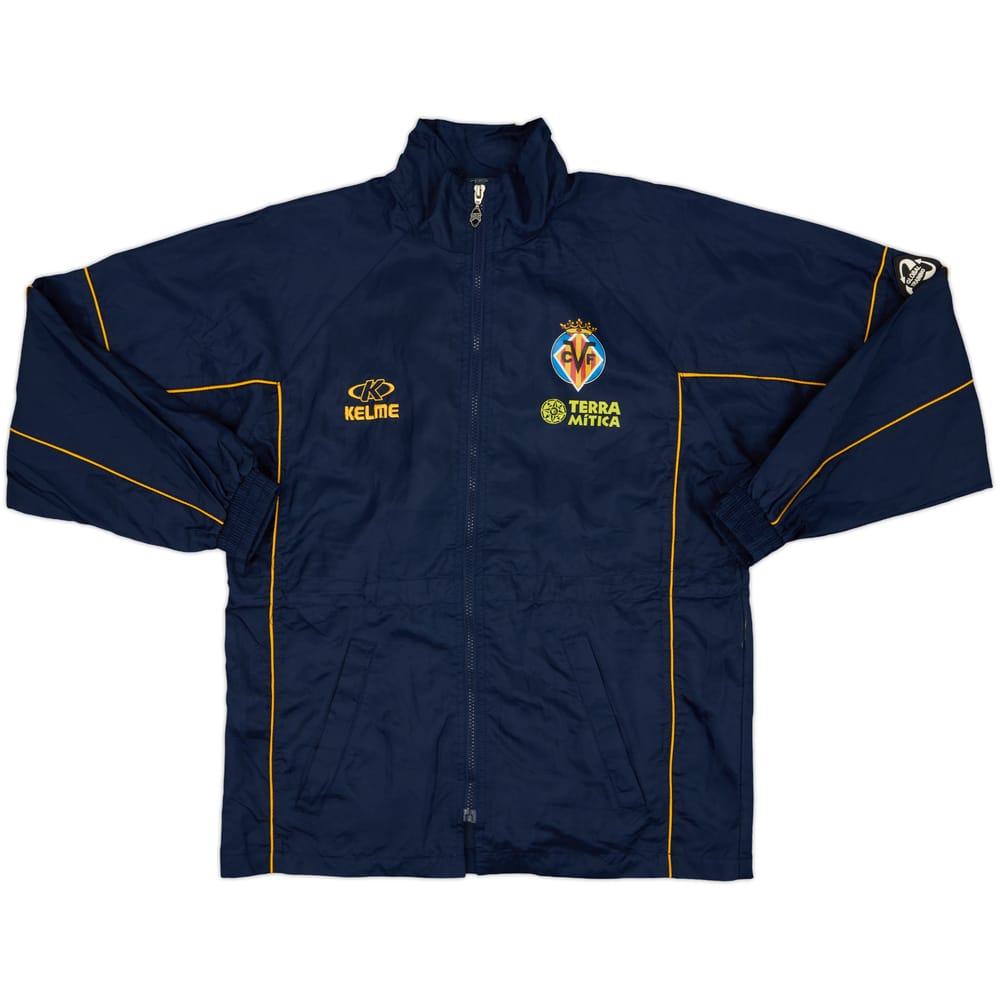 2002-03 Villarreal Kelme Hooded Rain Jacket - 8/10 - (L)