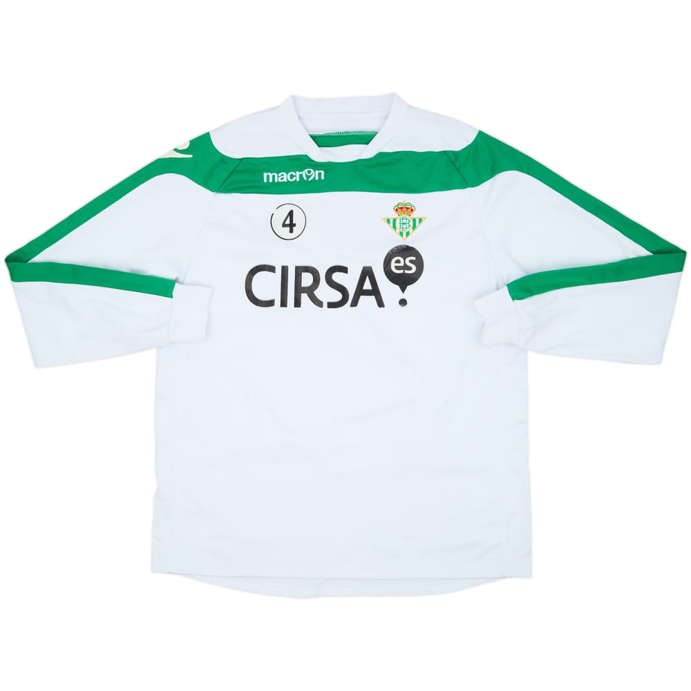 2014-15 Real Betis Player Issue Macron Sweat Top #4 - 5/10 - (L)