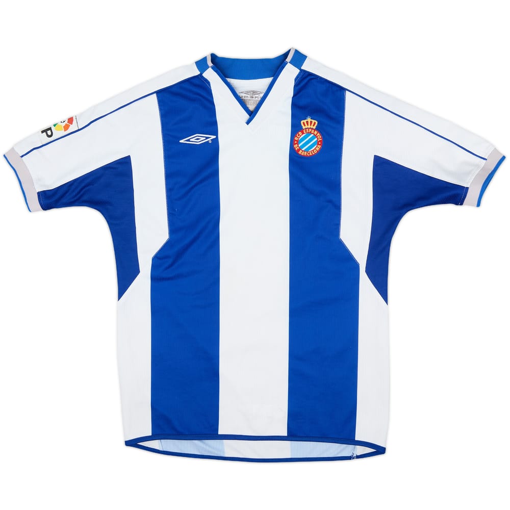 2002-03 Espanyol Home Shirt - 7/10 - (M.Boys)