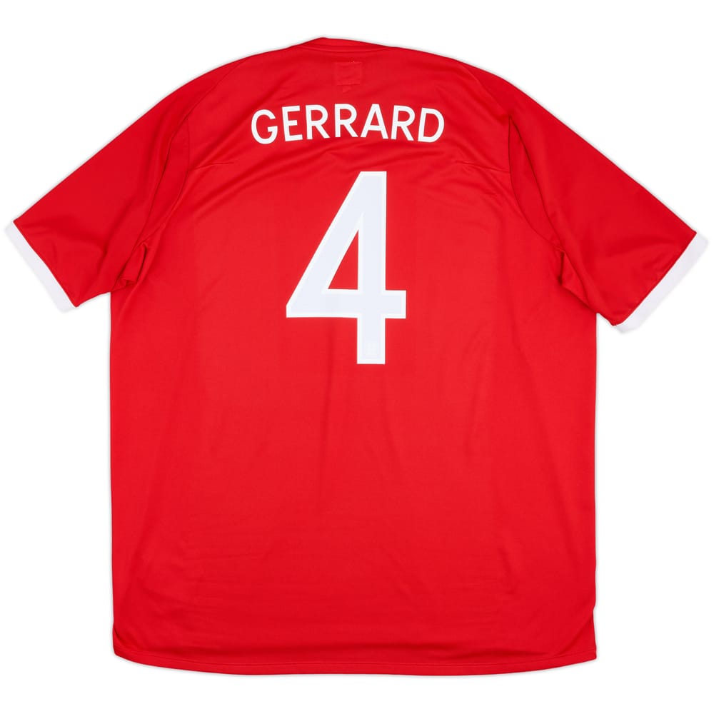 2010-11 England Away Shirt Gerrard #4 - 8/10 - (3XL)
