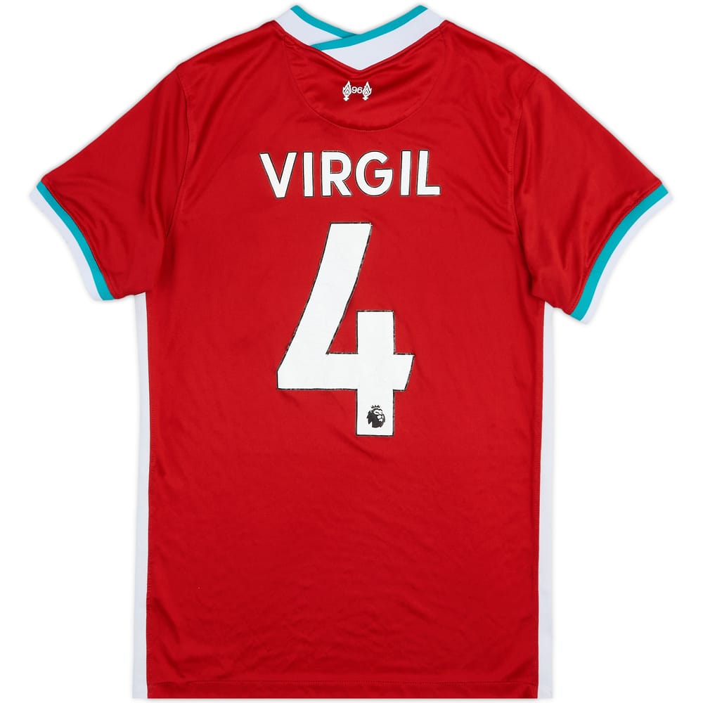 2020-21 Liverpool Home Shirt Virgil #4 - 4/10 - (S)