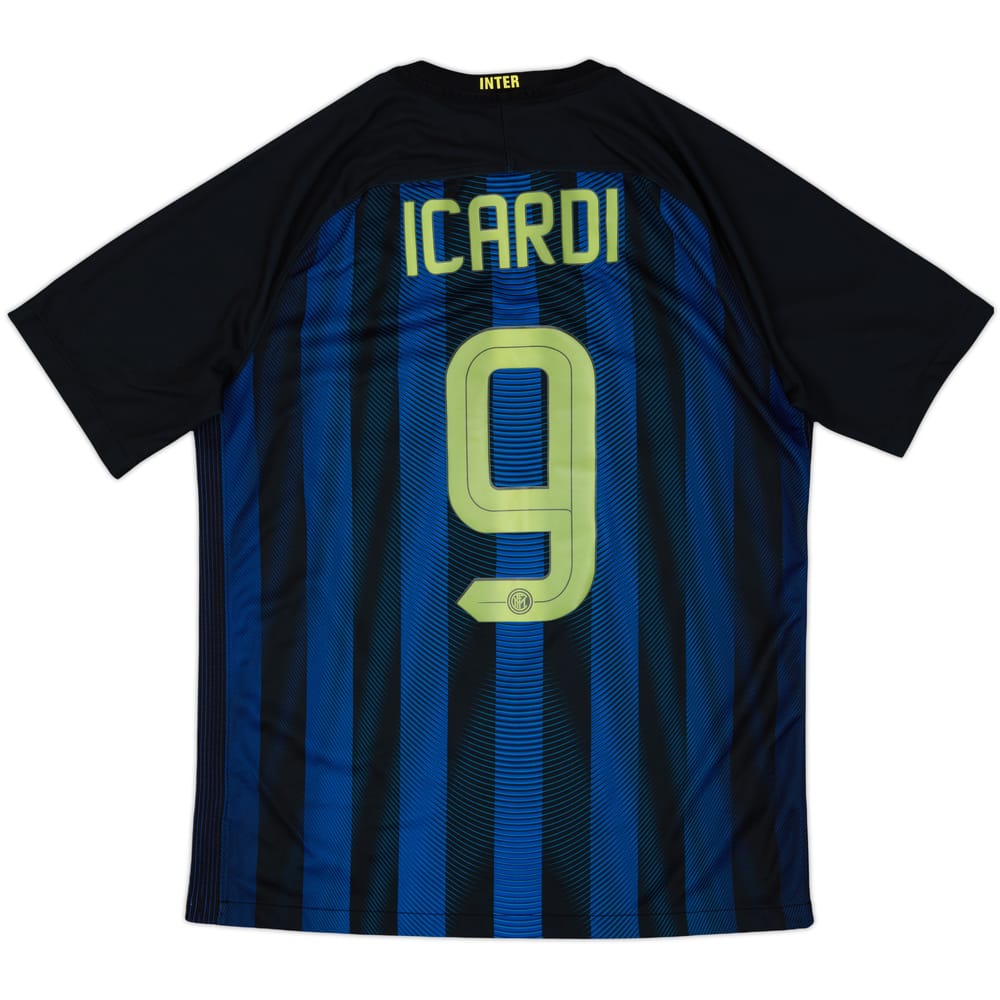 2016-17 Inter Milan Home Shirt Icardi #9 - 8/10 - (M)