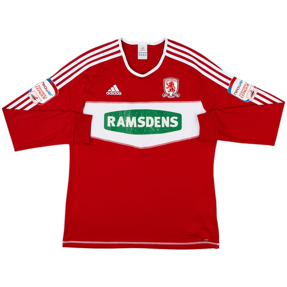 2012-13 Middlesbrough Home L/S Shirt - 5/10 - (L)