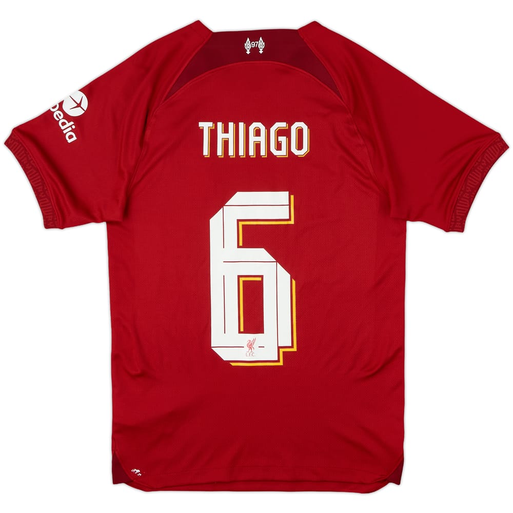 2022-23 Liverpool Home Shirt Thiago #6 - 8/10 - (XS)