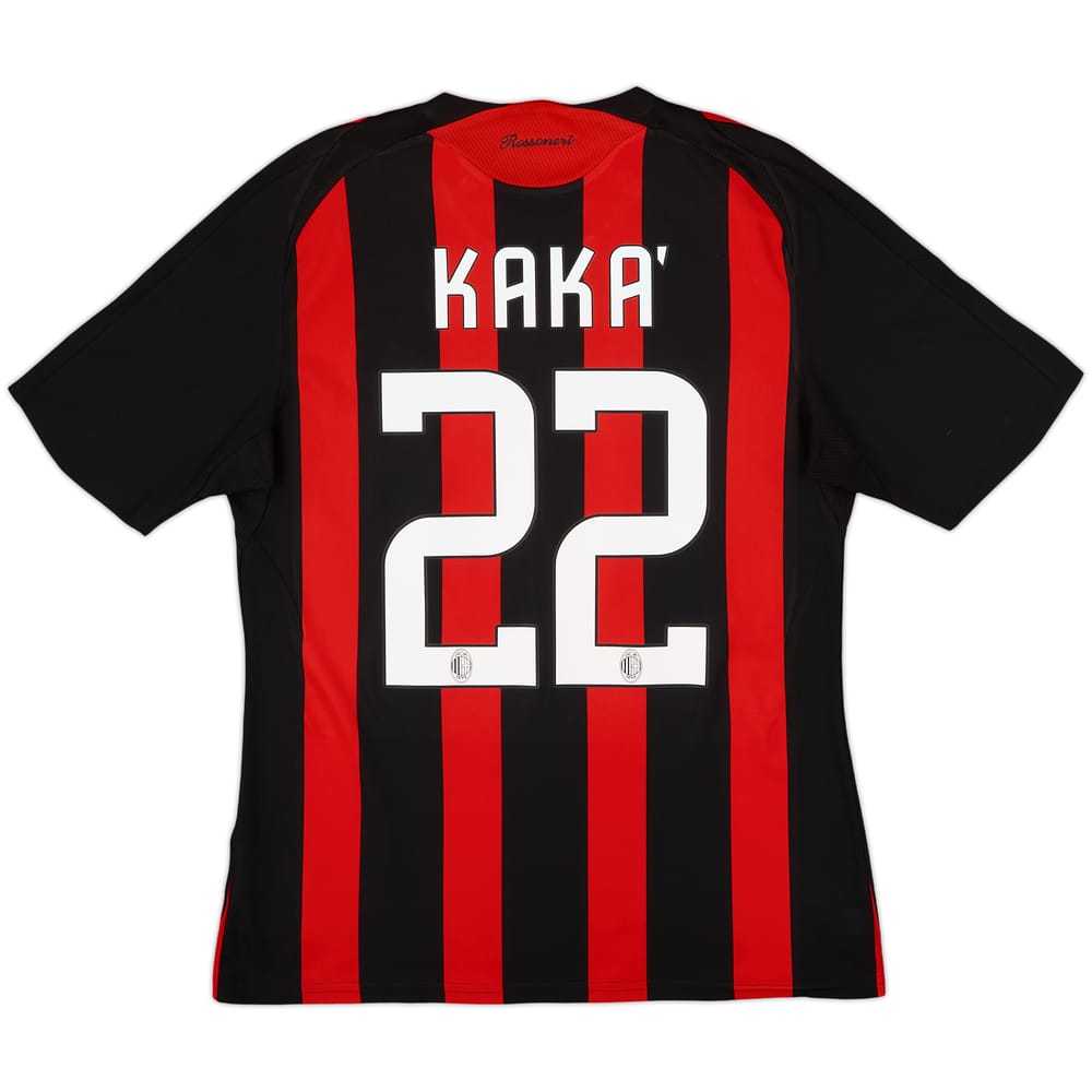 2008-09 AC Milan Home Shirt Kaka #22 - 6/10 - (M)