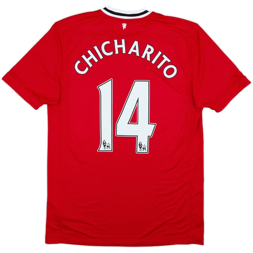 2011-12 Manchester United Home Shirt Chicharito #14 - 7/10 - (M)