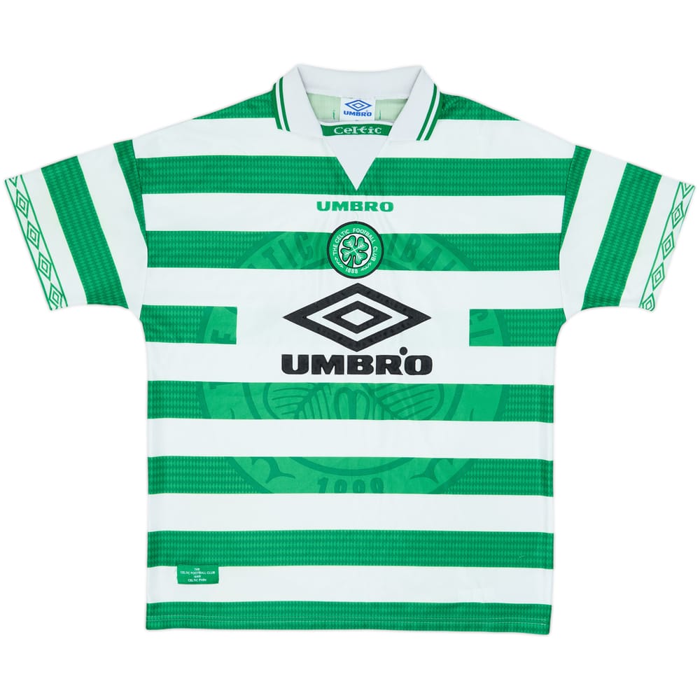 1997-99 Celtic Home Shirt Champions - 8/10 - (XL)