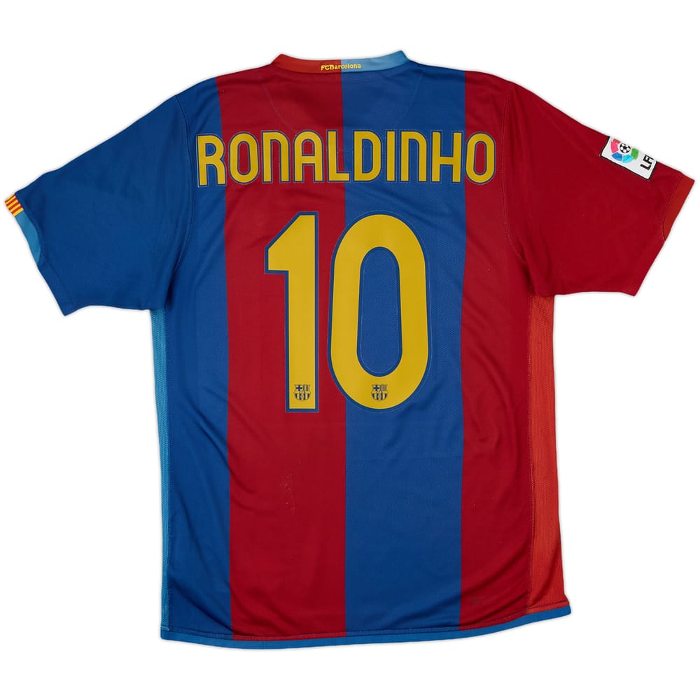 2006-07 Barcelona Home Shirt Ronaldinho #10 - 6/10 - (M)