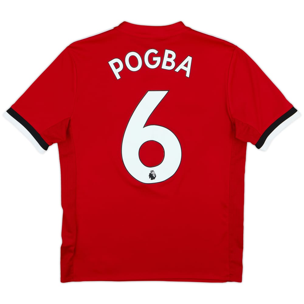 2017-18 Manchester United Home Shirt Pogba #6 - 6/10 - (L.Boys)