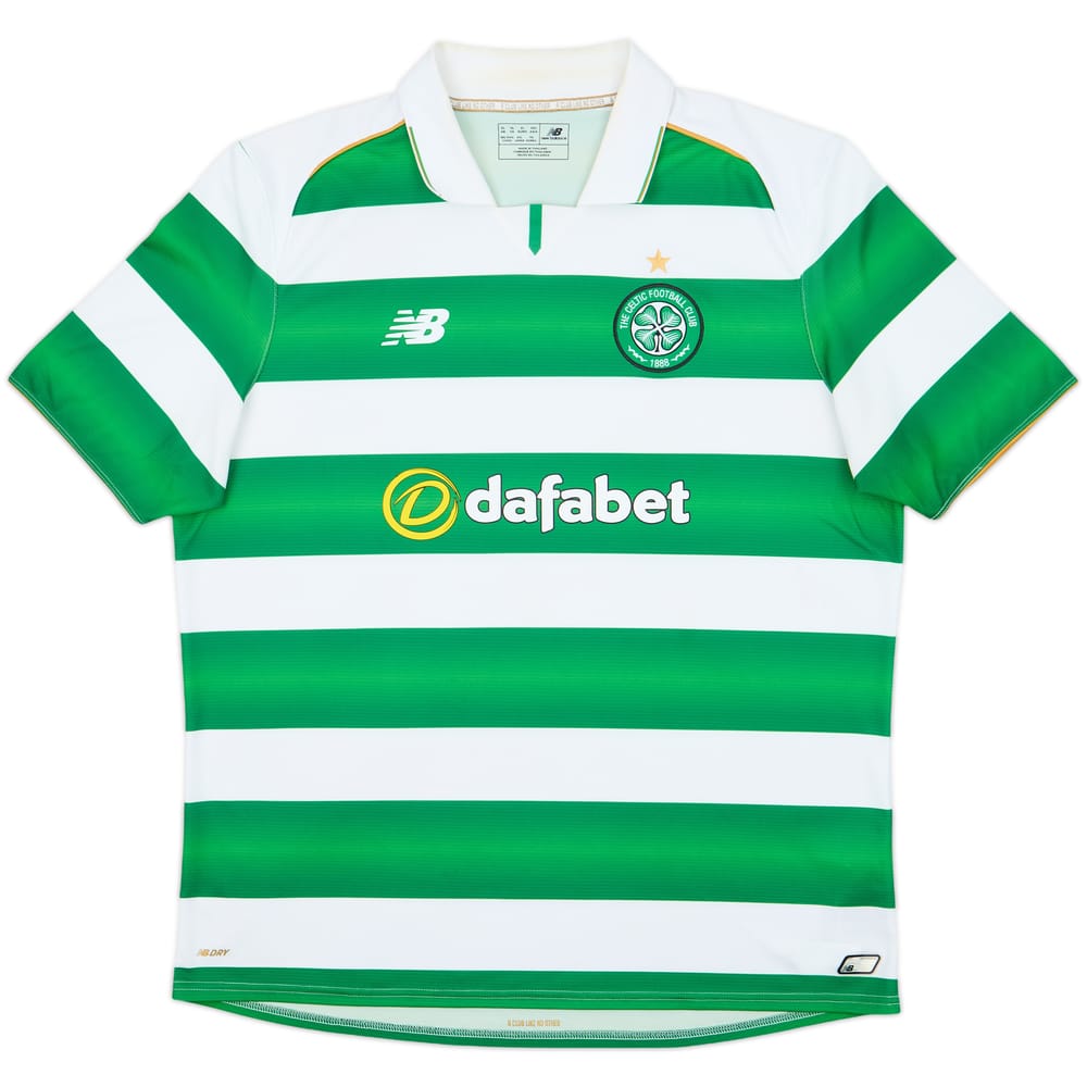 2016-17 Celtic Home Shirt - 7/10 - (XL)