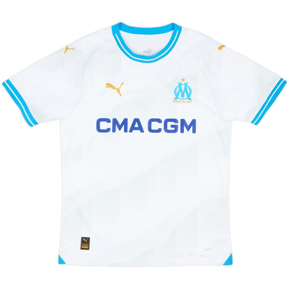 2023-24 Olympique Marseille Home Shirt - 10/10 - (M)