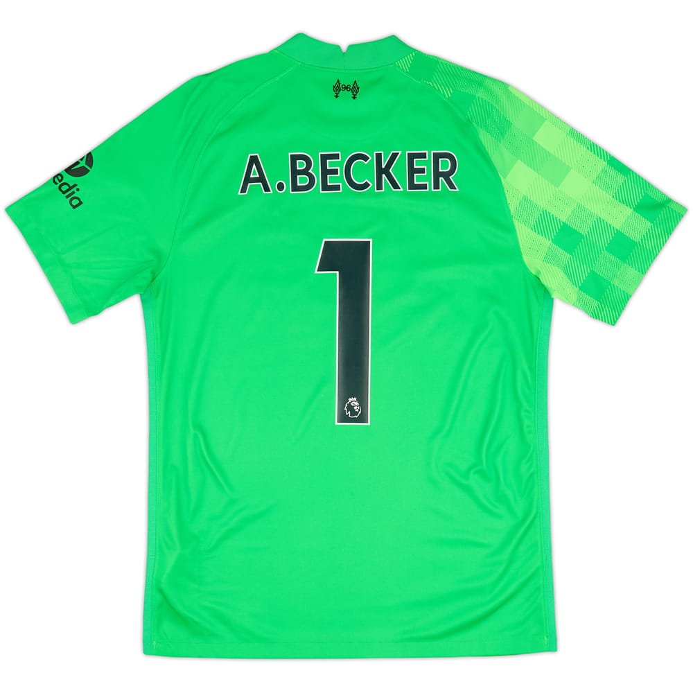 2021-22 Liverpool GK Shirt A.Becker #1 - 9/10 - (M)