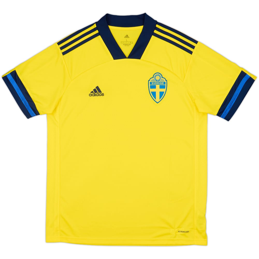 2020-21 Sweden Home Shirt - 10/10 - (L)