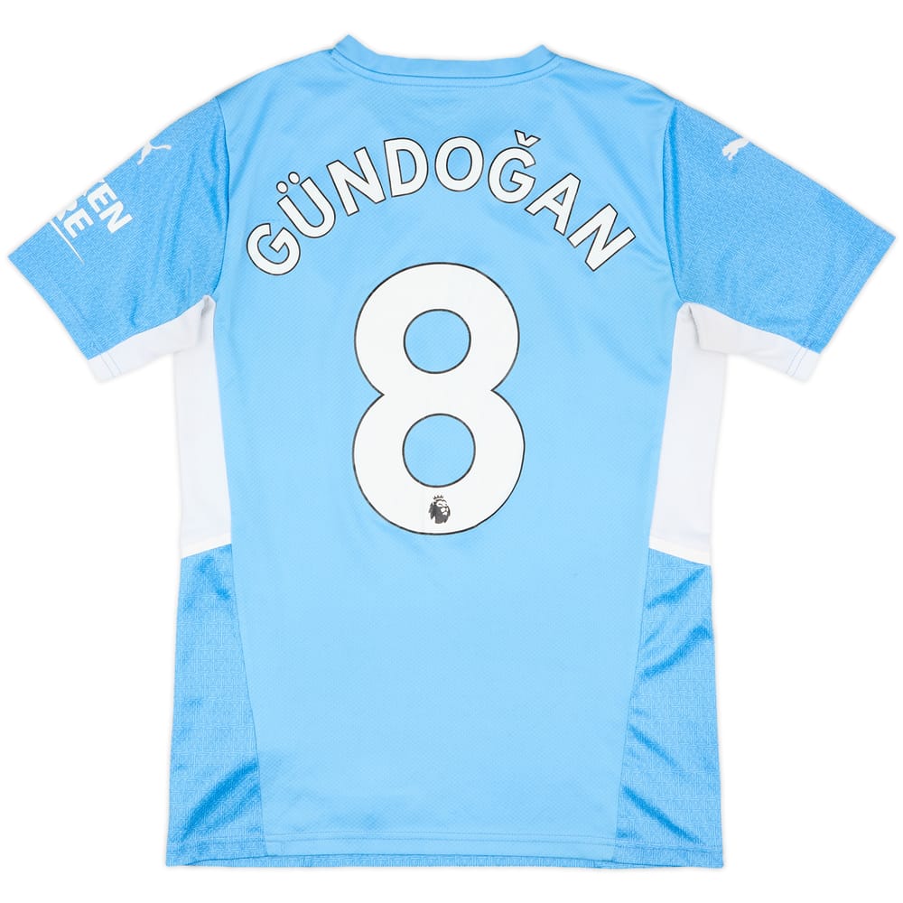 2021-22 Manchester City Home Shirt Gundogan #8 - 7/10 - (S)