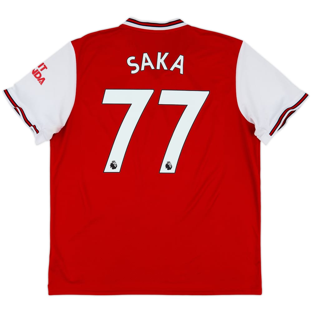 2019-20 Arsenal Home Shirt Saka #77 - 6/10 - (XL)