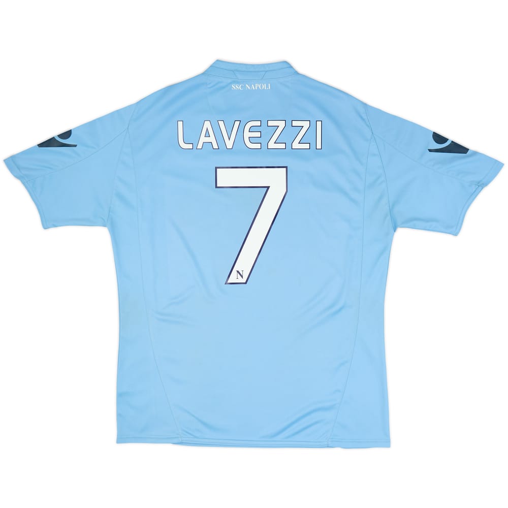2009-10 Napoli Home Shirt Lavezzi #7 - 6/10 - (XL)