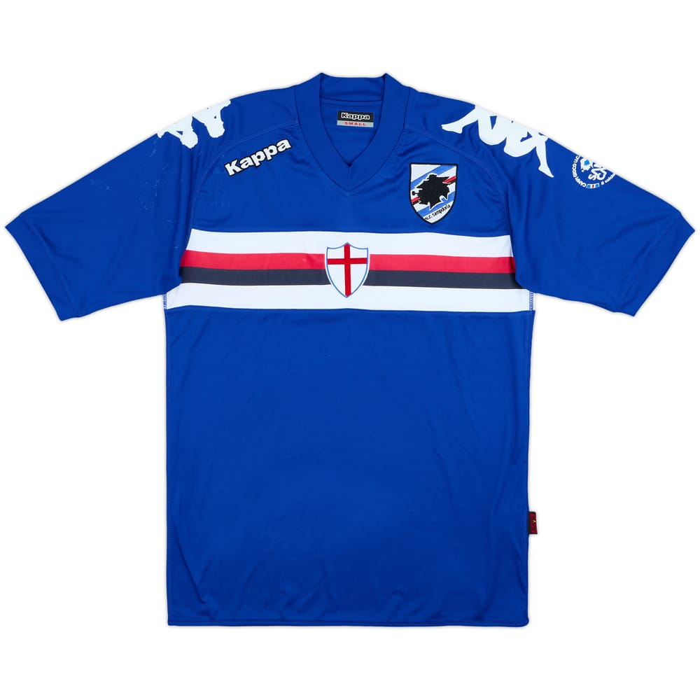 2013-14 Sampdoria Samp Camp Kappa Training Shirt - 6/10 - (S)