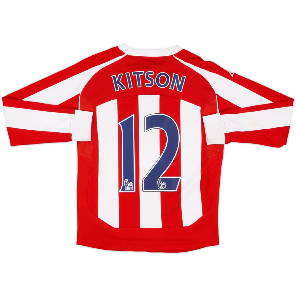 2009-10 Stoke City Home L/S Shirt Kitson #12 - 6/10 - (M.Boys)