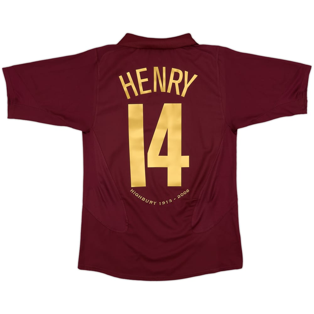 2005-06 Arsenal Home Shirt Henry #14 - 8/10 - (S)