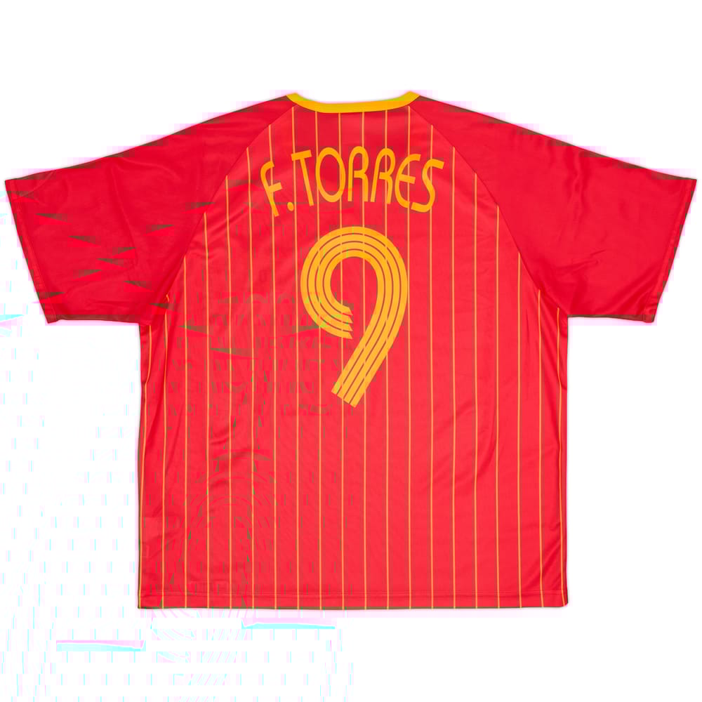 2006-08 Spain Basic Home Shirt Torres #9 - 10/10 - (XL)