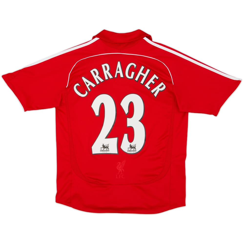 2006-08 Liverpool Home Shirt Carragher #23 - 8/10 - (L.Boys)