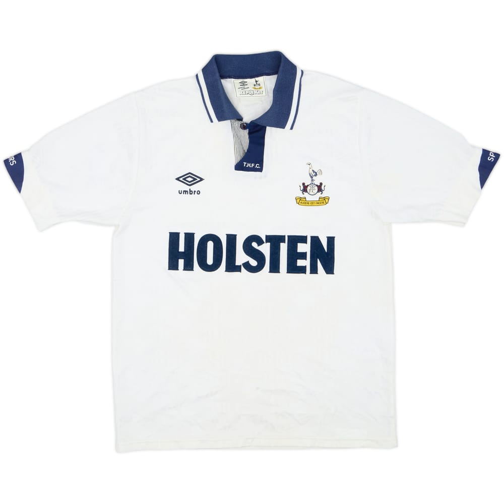 1991-93 Tottenham Home Shirt - 8/10 - (M)