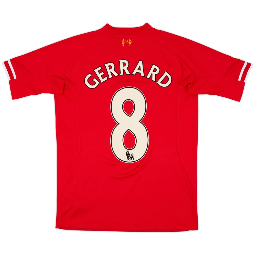 2013-14 Liverpool Home Shirt Gerrard #8 - 6/10 - (XL.Boys)