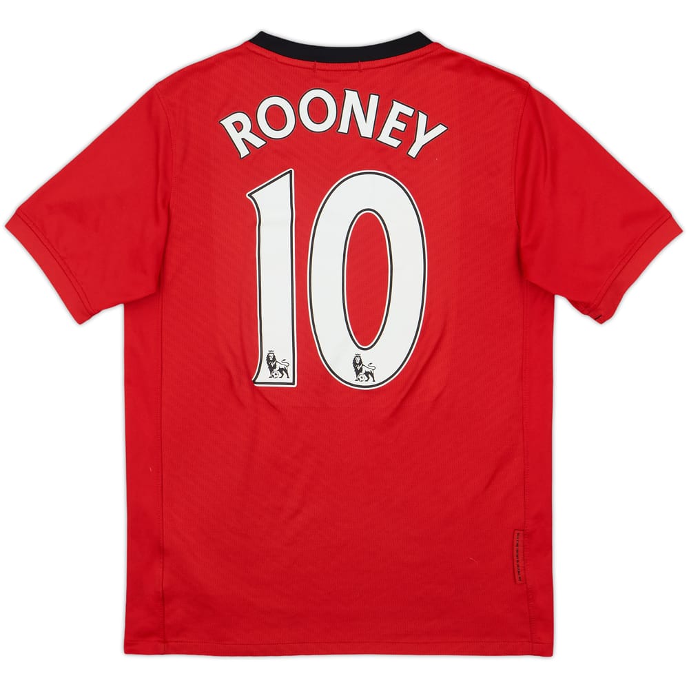 2009-10 Manchester United Home Shirt Rooney #10 - 8/10 - (L.Boys)