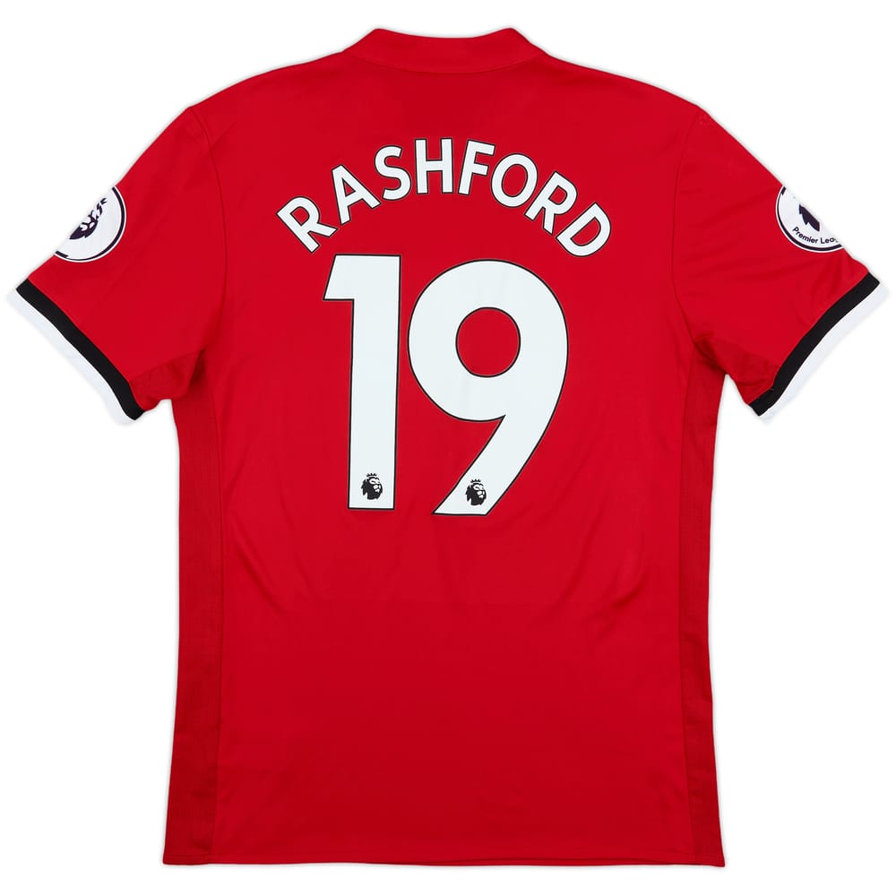 2017-18 Manchester United Home Shirt Rashford #19 - 8/10 - (M)
