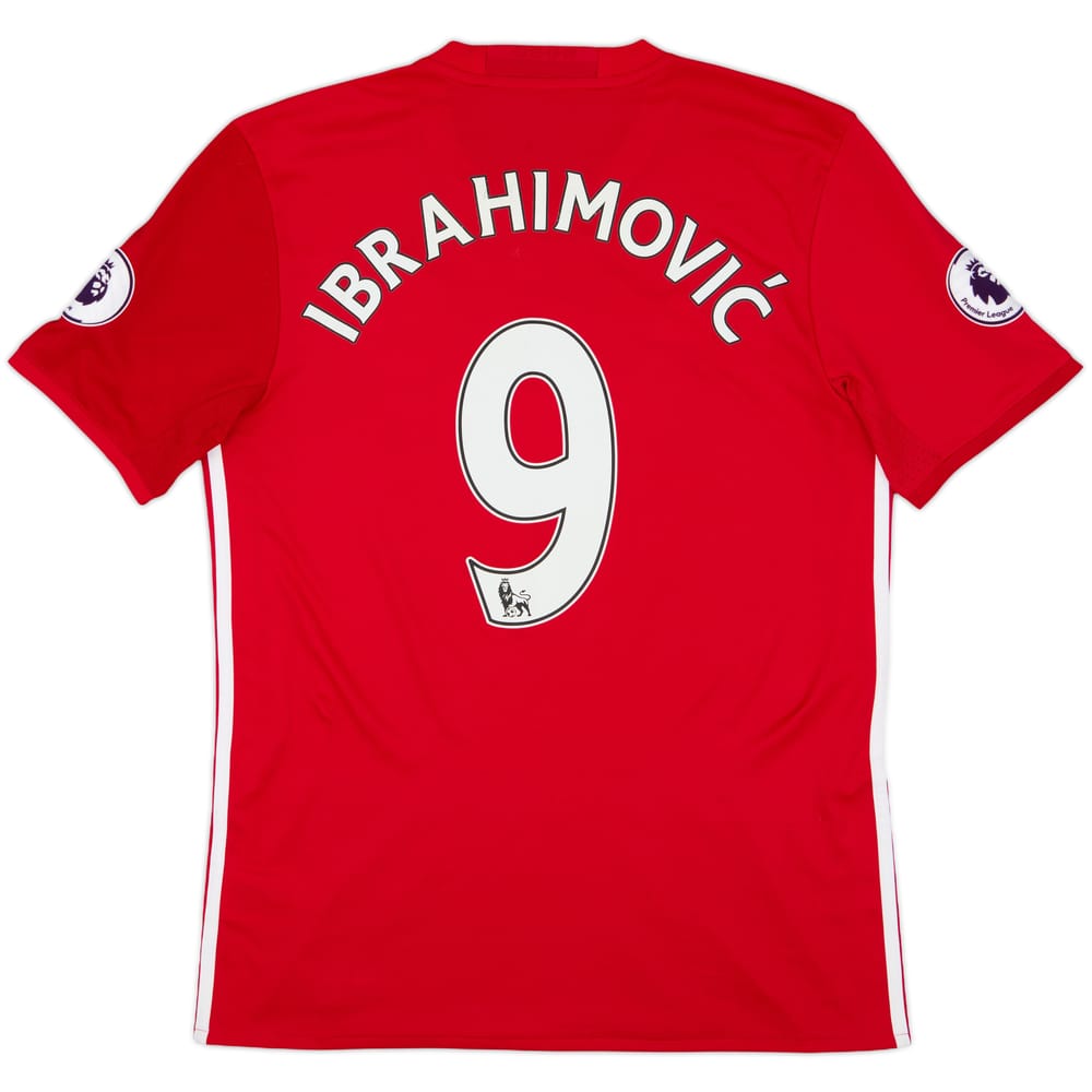 2016-17 Manchester United Home Shirt Ibrahimovic #9 - 7/10 - (M)