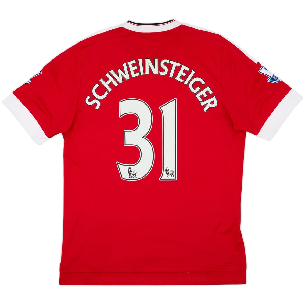 2015-16 Manchester United Home Shirt Schweinsteiger #31 - 7/10 - (M)