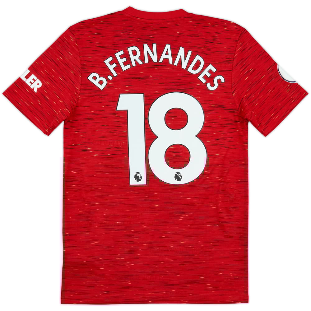 2020-21 Manchester United Home Shirt B.Fernandes #18 - 8/10 - (S)