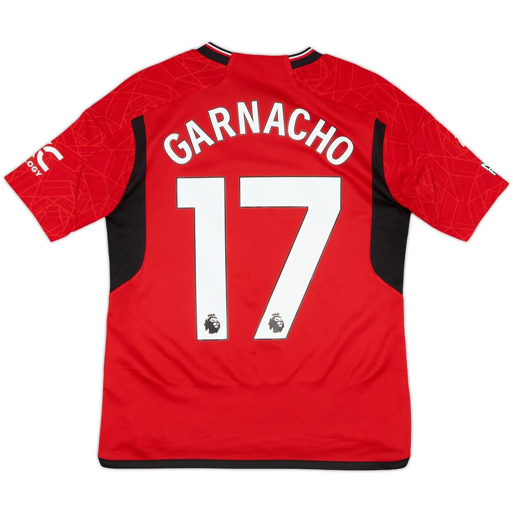 2023-24 Manchester United Home Shirt Garnacho #17 - 10/10 - (L.Boys)