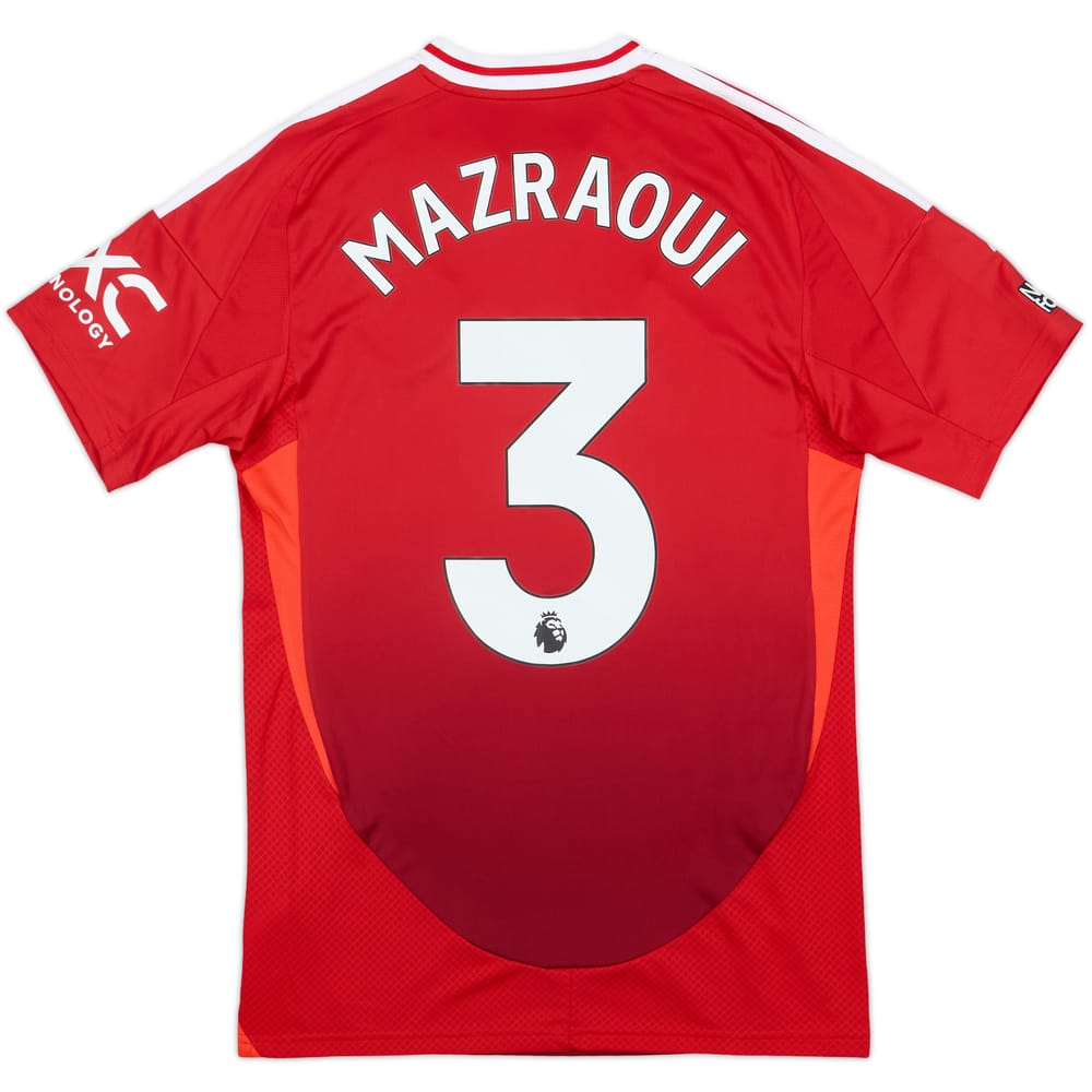 2024-25 Manchester United Home Shirt Mazraoui #3 - 9/10 - (S)