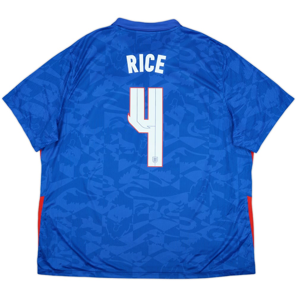 2020-21 England Away Shirt Rice #4 - 8/10 - (3XL)
