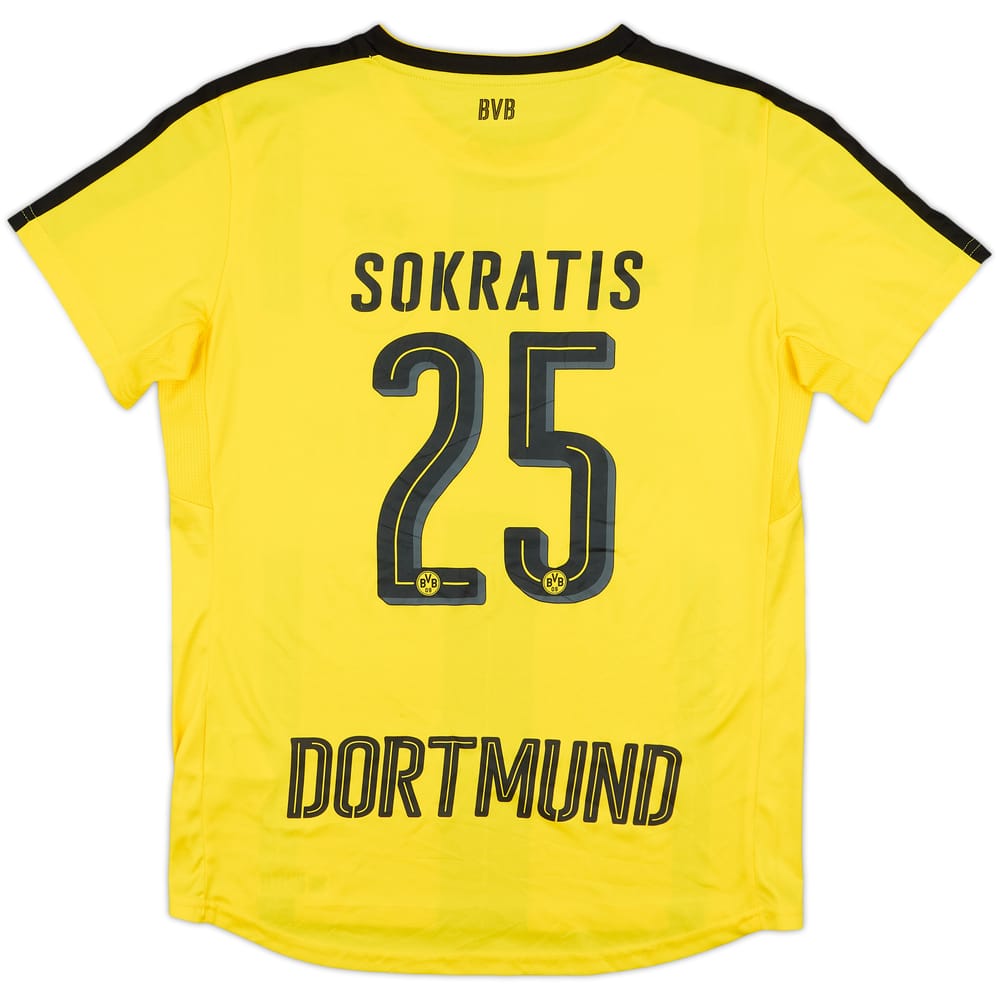 2016-17 Borussia Dortmund Home Shirt Sokratis #25 - 9/10 - (Women's M)