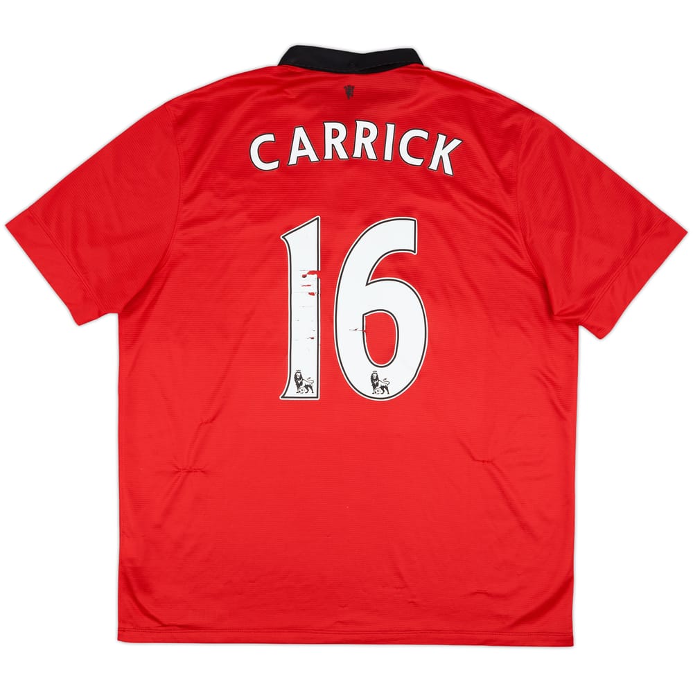 2013-14 Manchester United Home Shirt Carrick #16 - 5/10 - (XXL)