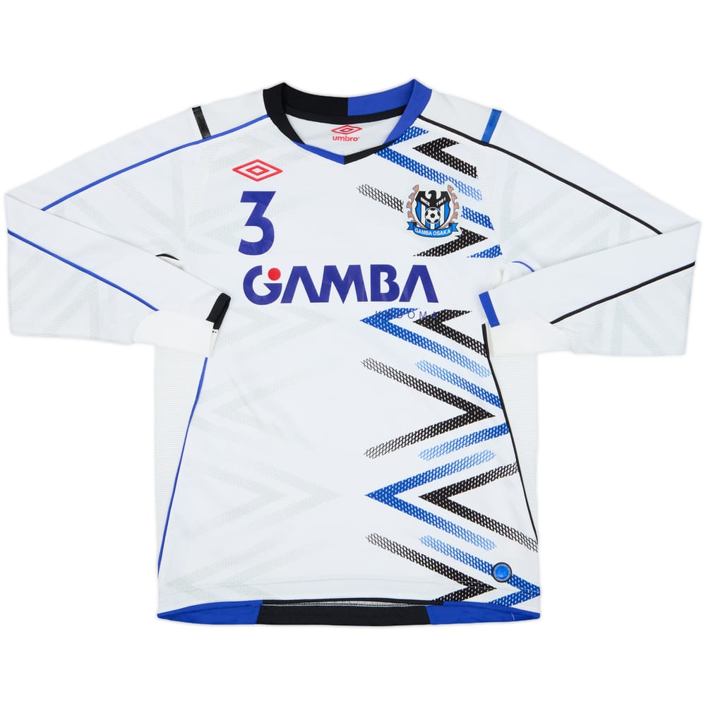 2014 Gamba Osaka Away L/S Shirt #3 - 9/10 - (S)