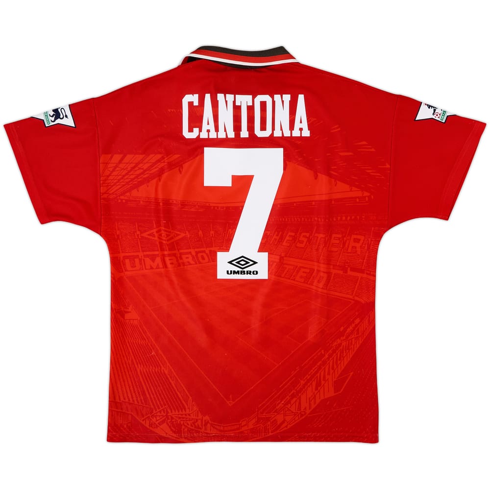 1994-96 Manchester United Home Shirt Cantona #7 - 5/10 - (M)