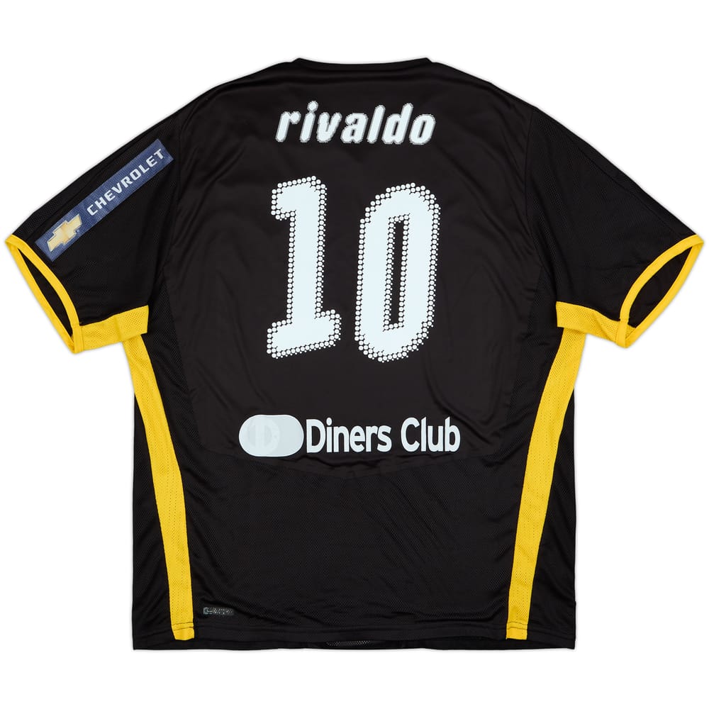 2008-09 AEK Athens Away Shirt Rivaldo #10 - 7/10 - (XL)