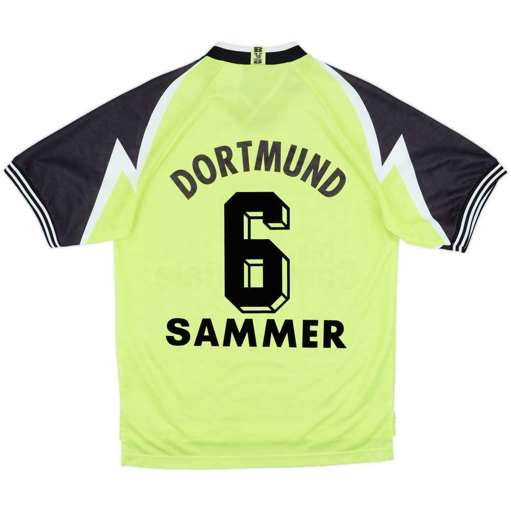 1995-96 Borussia Dortmund Home Shirt Sammer #6 - 9/10 - (S)