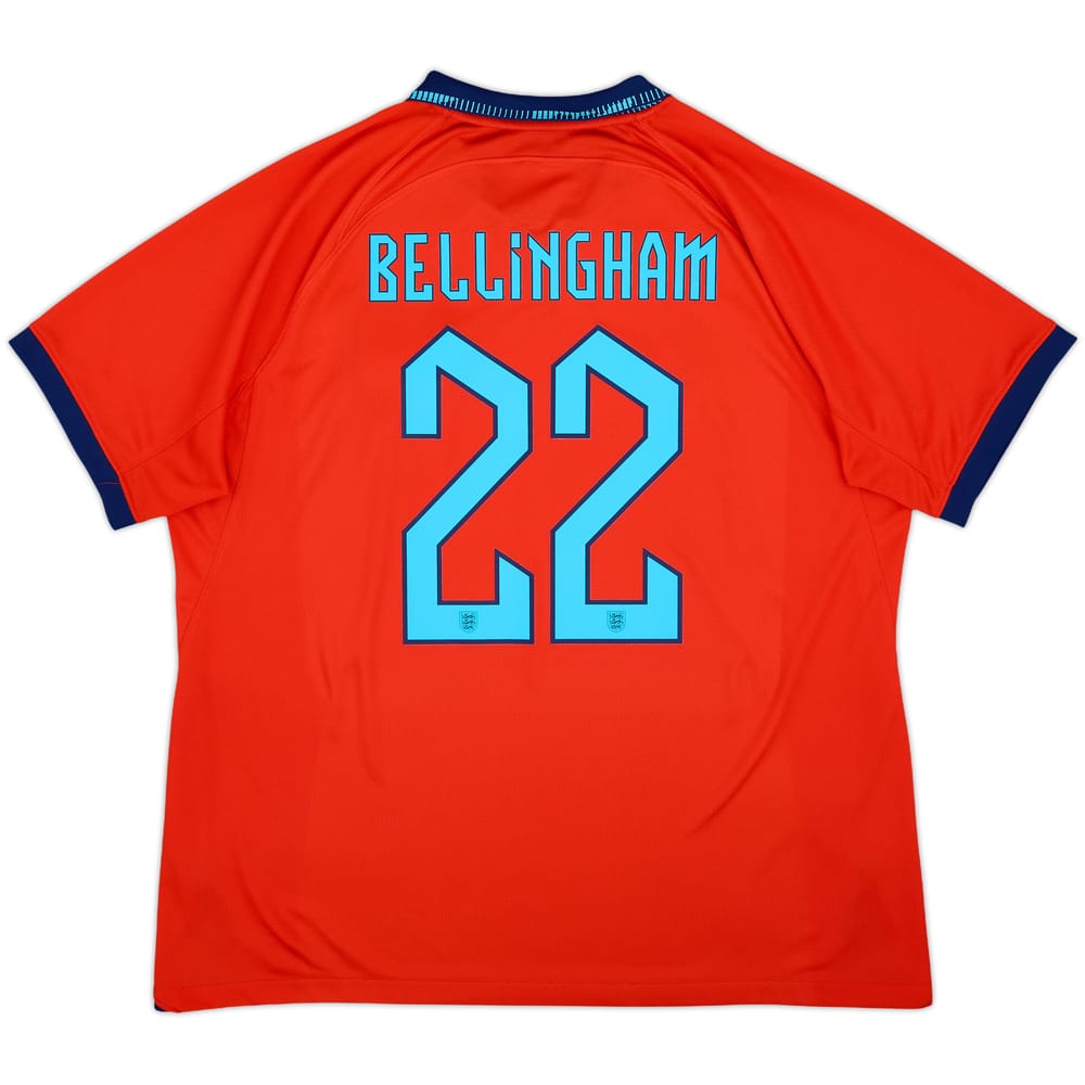 2022-23 England Away Shirt Bellingham #22 - 8/10 - (XL)