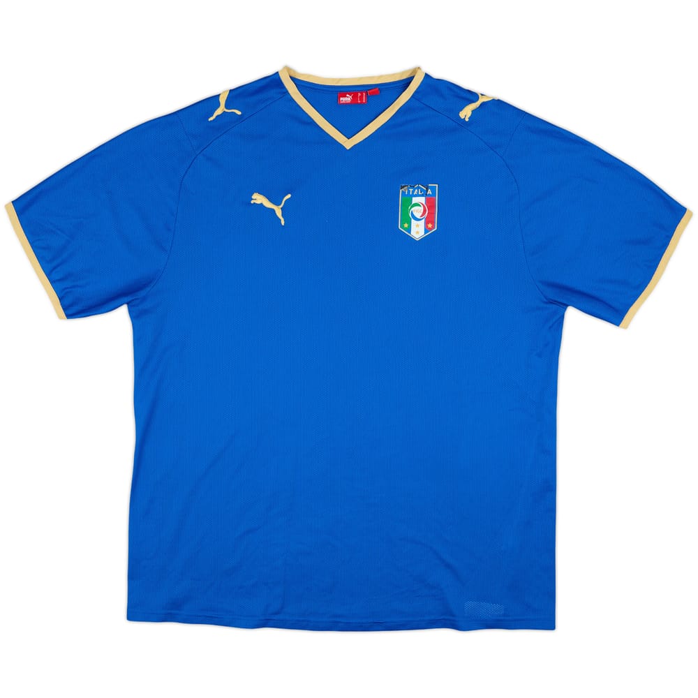 2007-08 Italy Basic Home Shirt - 5/10 - (XL)